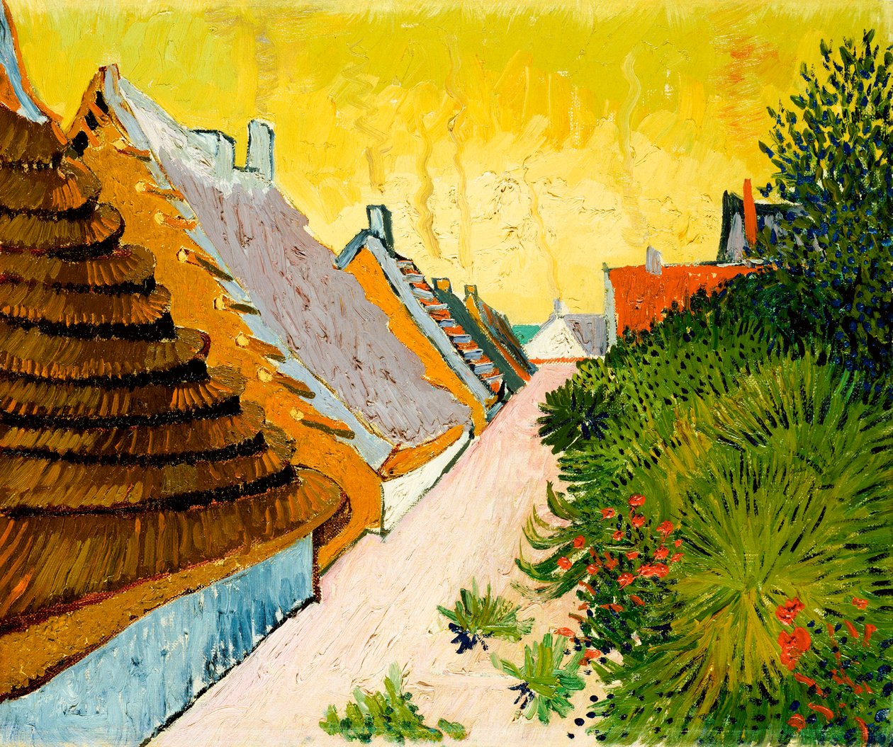 Maatilat Saintes-Mariesissa, kesäkuu 1888 (öljy kankaalle) tekijältä Vincent van Gogh