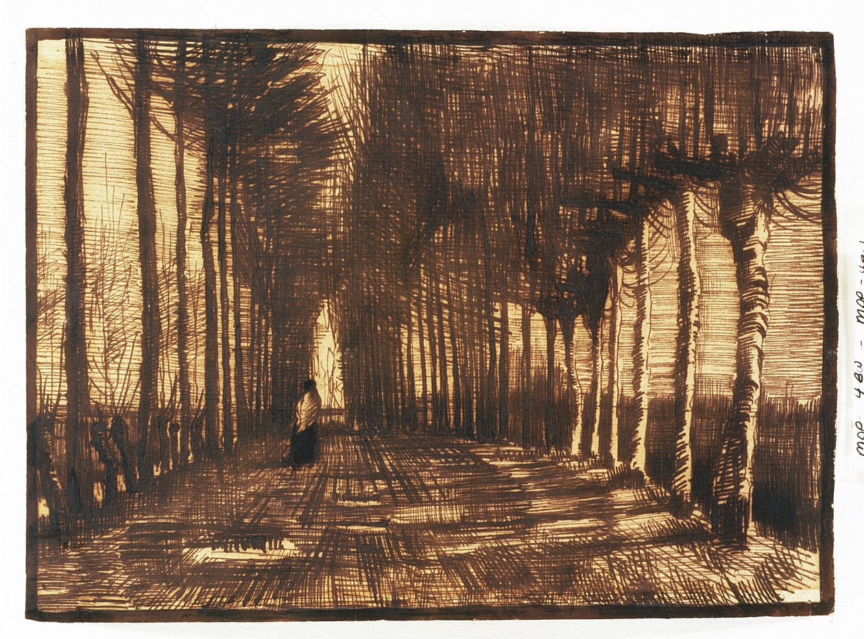 Hahmo tiellä, 1884 tekijältä Vincent van Gogh