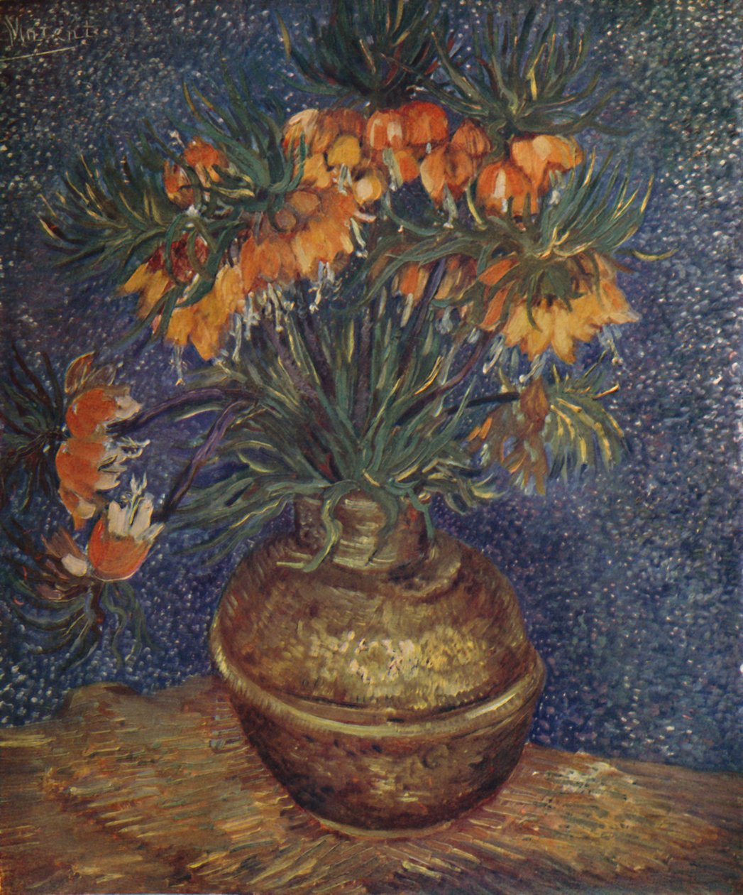 Kukkia messinkimaljakossa, 1887, 1923 tekijältä Vincent van Gogh