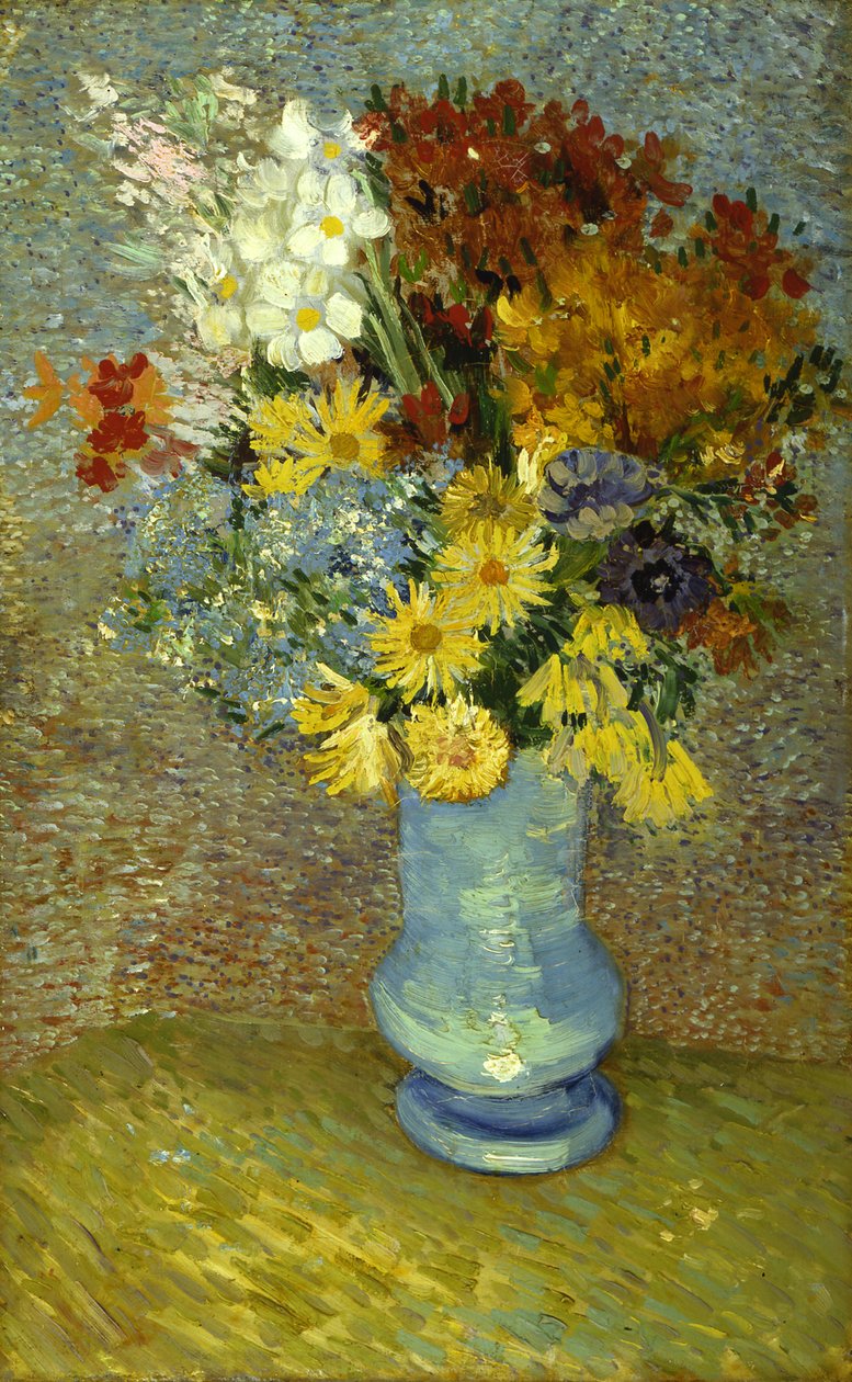Kukkia sinisessä maljakossa tekijältä Vincent van Gogh