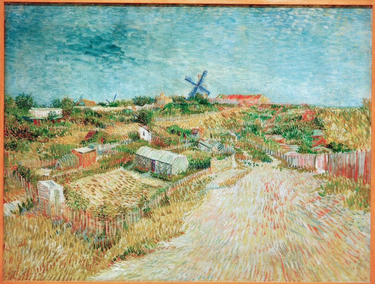 Gemüsegärten an der Butte Montmartre tekijältä Vincent van Gogh