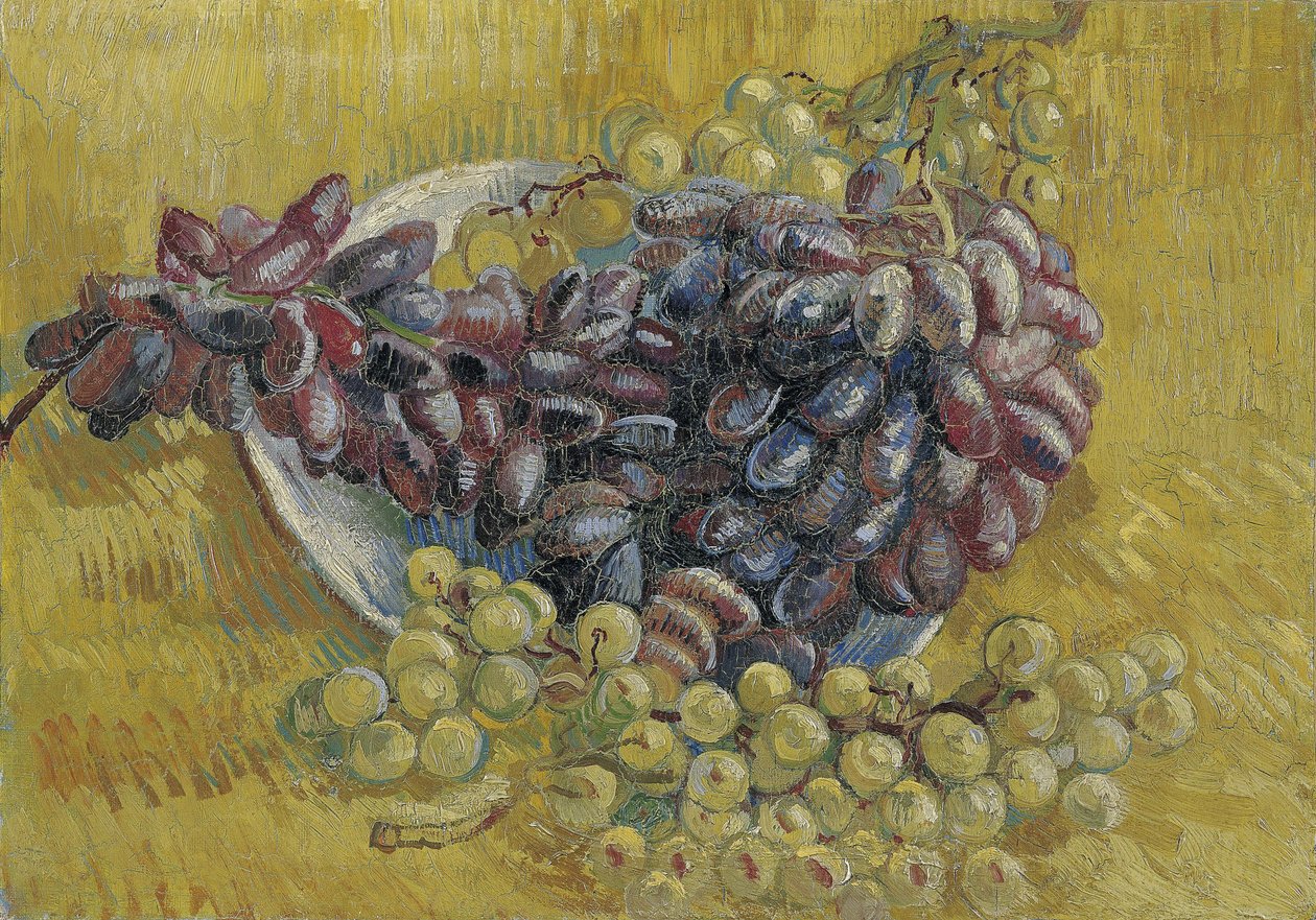 Grapes par Gogh, Vincent, van (1853-1890). Öljy kankaalle, koko: 33x46,3 tekijältä Vincent van Gogh
