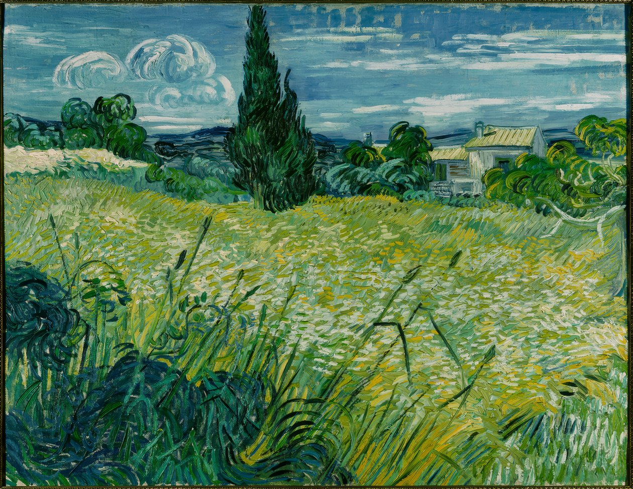 Vihreä vehnäpelto sypressillä tekijältä Vincent van Gogh