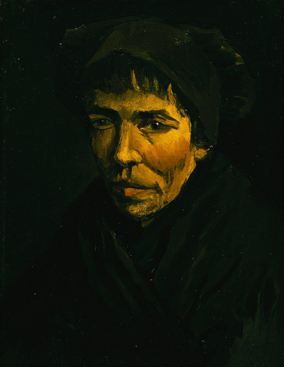 Talonpojan päällikkö; Talonpoikapää, 1885 tekijältä Vincent van Gogh