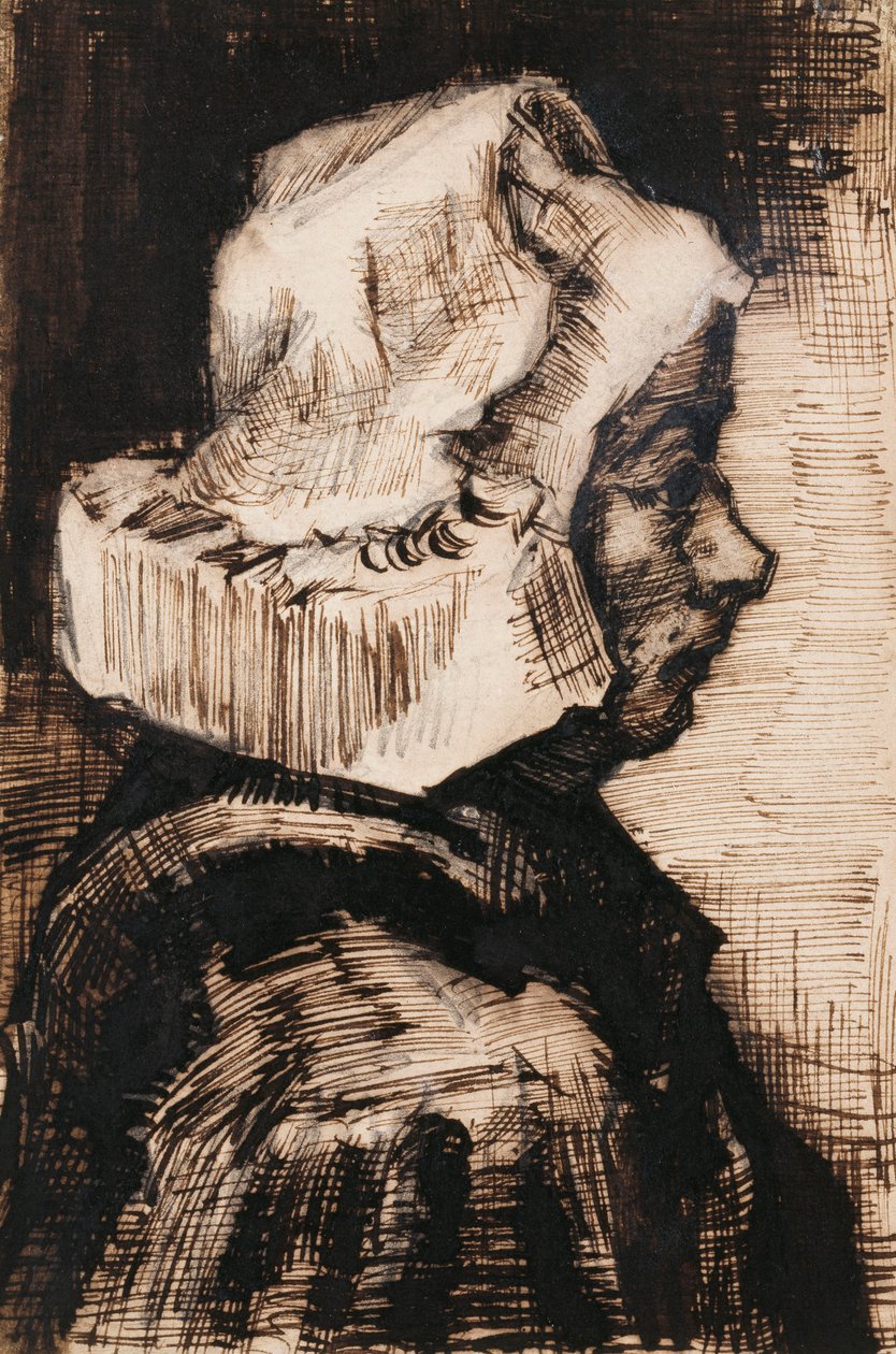Talonpojan johtaja, oikealle päin, 1884 tekijältä Vincent van Gogh