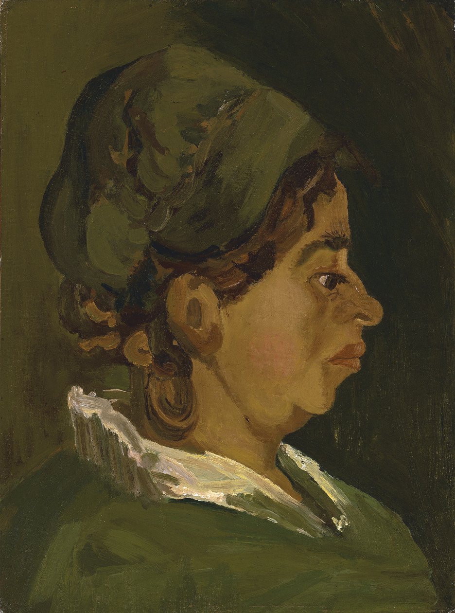Talonpojan johtaja: Oikea profiili, 1884 tekijältä Vincent van Gogh