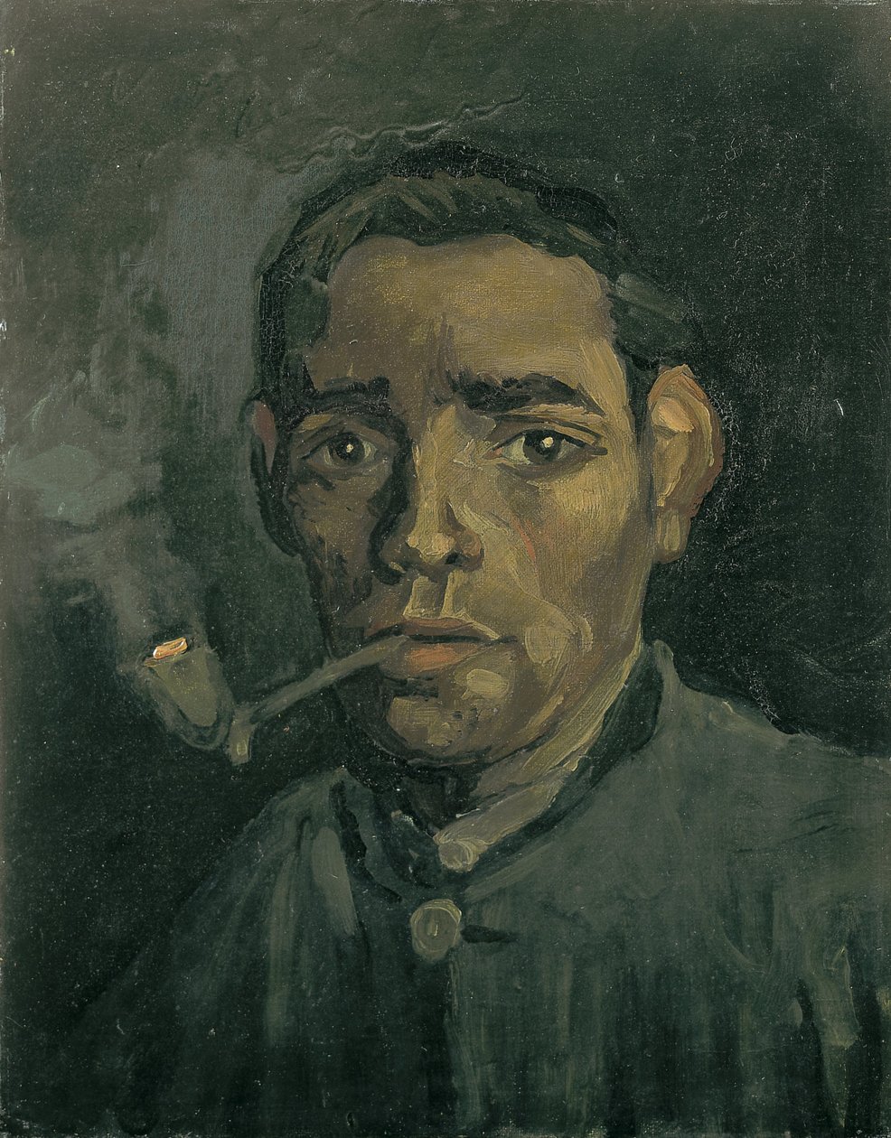 Miehen pää, 1884-1885 tekijältä Vincent van Gogh
