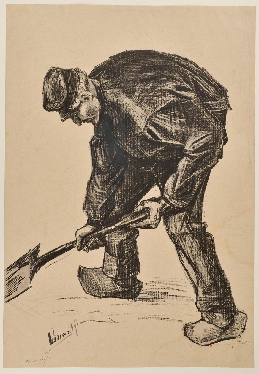 [Mies kaivamassa] tekijältä Vincent van Gogh