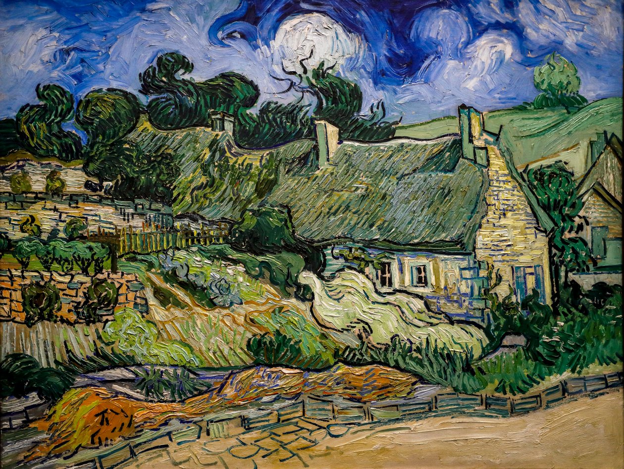 Talo olkikatolla Cordevillessä tekijältä Vincent van Gogh