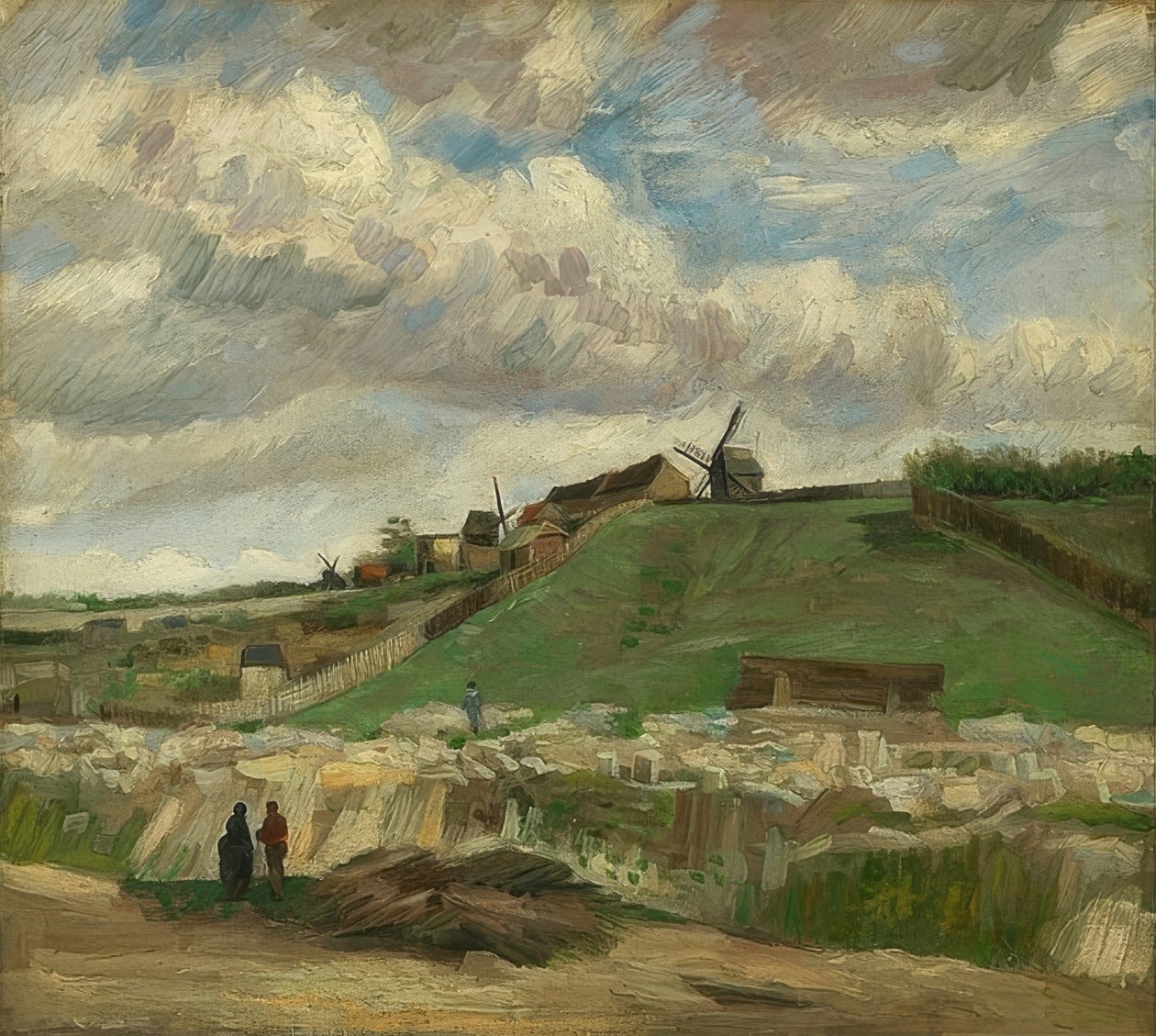 Montmartren kukkula ja louhos. Pariisi, kesä-heinäkuu 1886 tekijältä Vincent van Gogh
