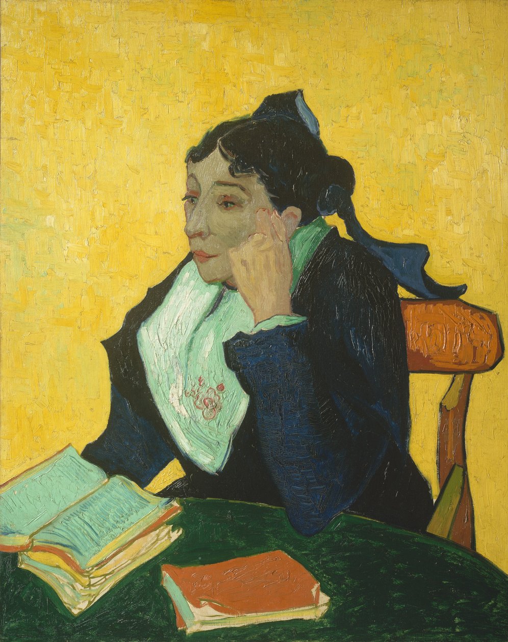 LArlésienne: Madame Joseph-Michel Ginoux Marie Julien, 1848-1911, 1888-89. tekijältä Vincent van Gogh