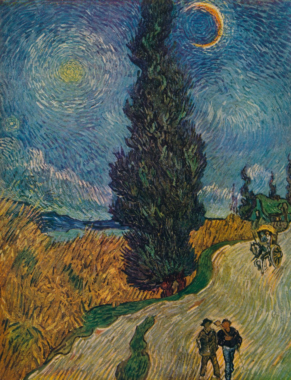 Cypress Road, 1890 tekijältä Vincent van Gogh