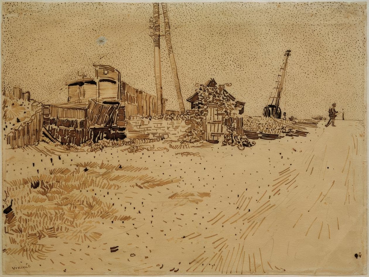 Lagergelände der Eisenbahn tekijältä Vincent van Gogh