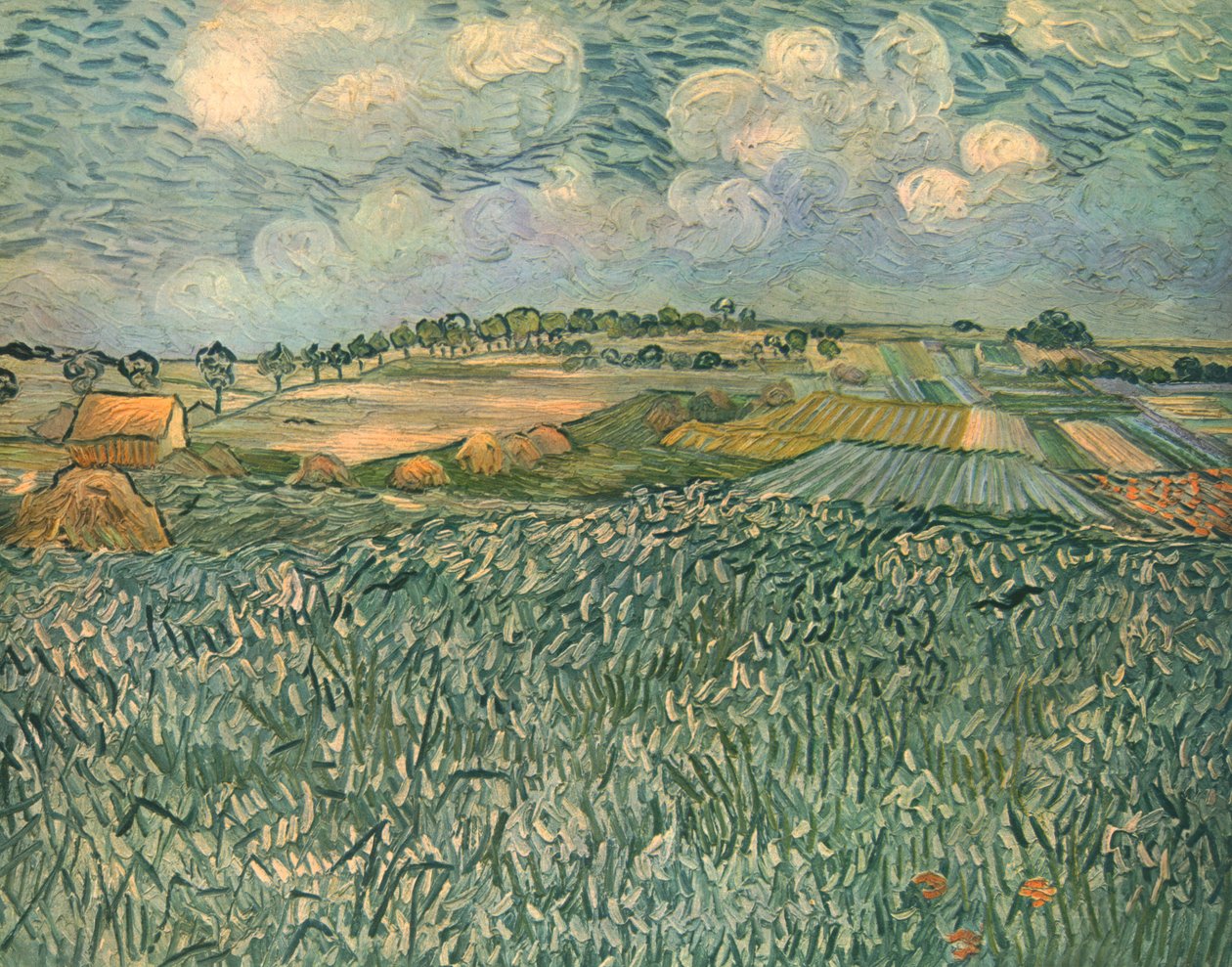 Maisema lähellä Auversia, kesäkuu 1890, 1947. tekijältä Vincent van Gogh