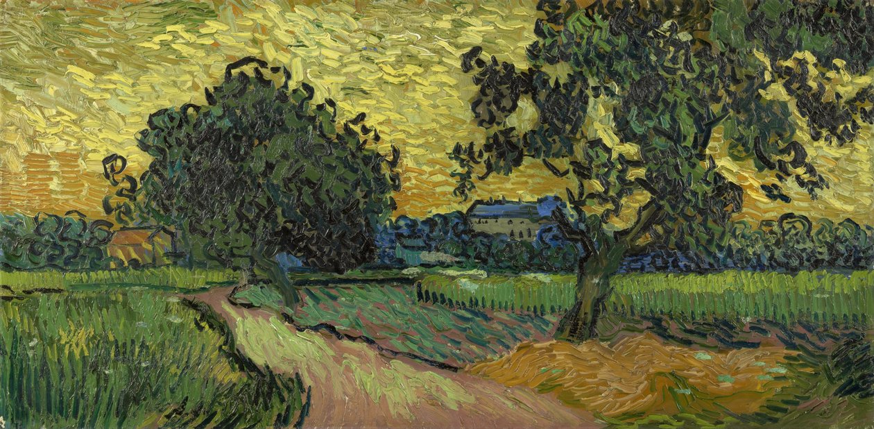 Maisema hämärässä tekijältä Vincent van Gogh