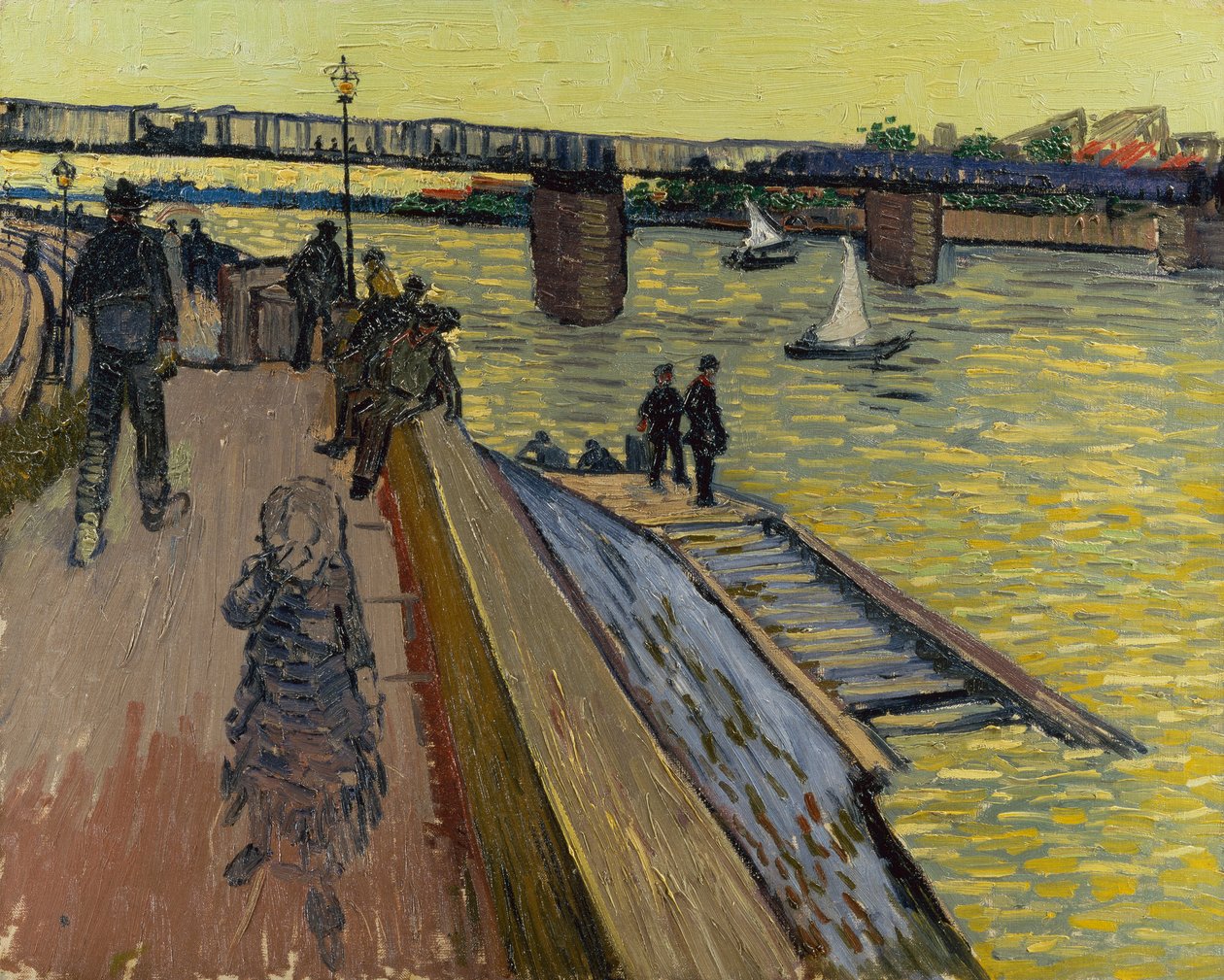Le Bridge of Trinquetaille Arlesissa tekijältä Vincent van Gogh