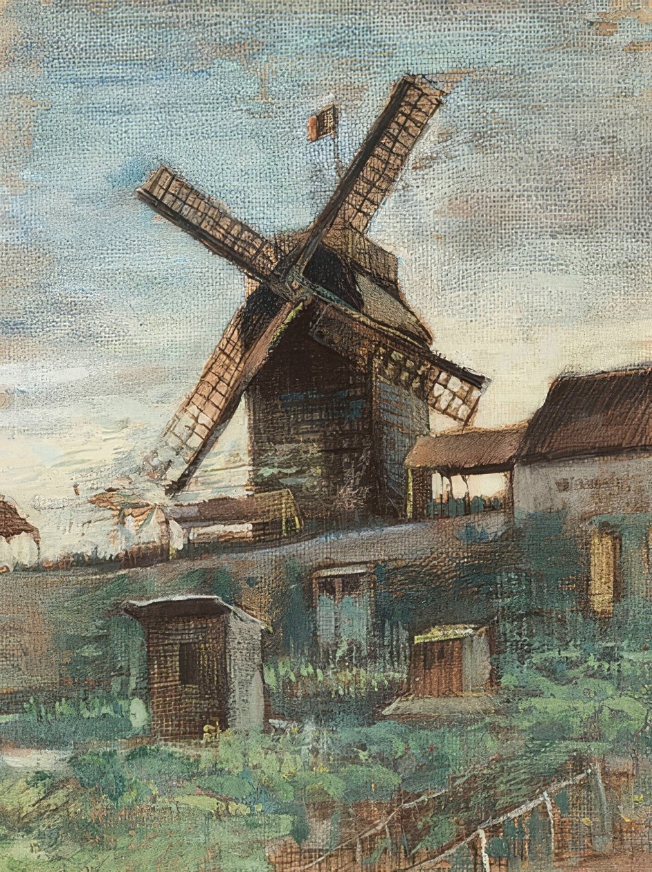 Le Moulin Le Blute-evä. 1886 tekijältä Vincent van Gogh