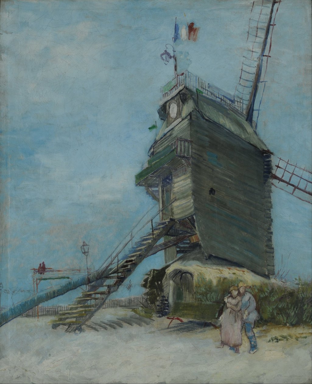 Moulin de la Galette, Montmartre, Pariisi, n. 1886-87 (öljy kankaalle) tekijältä Vincent van Gogh