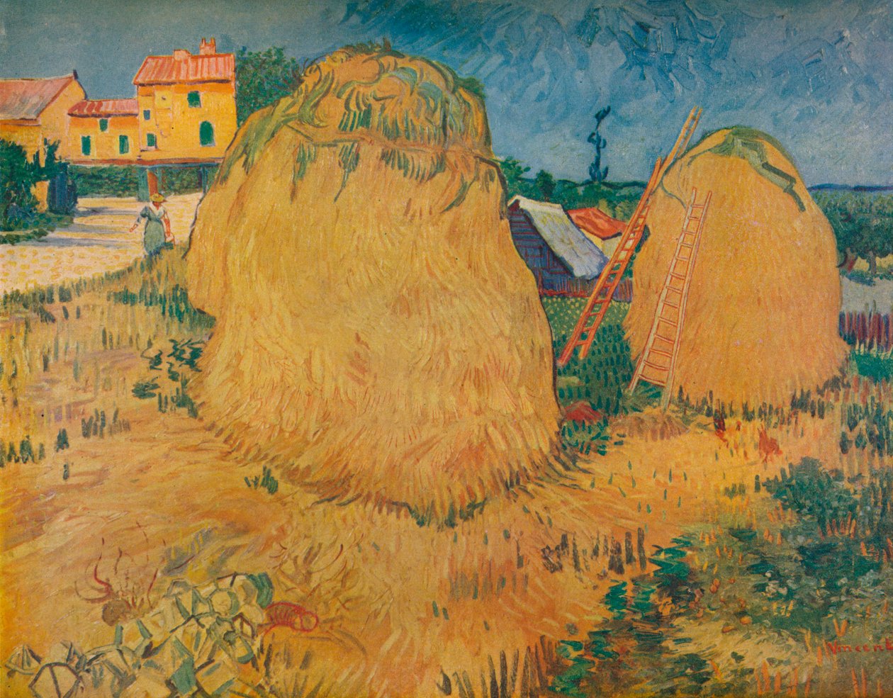 Millstones Provencessa, 1888 tekijältä Vincent van Gogh