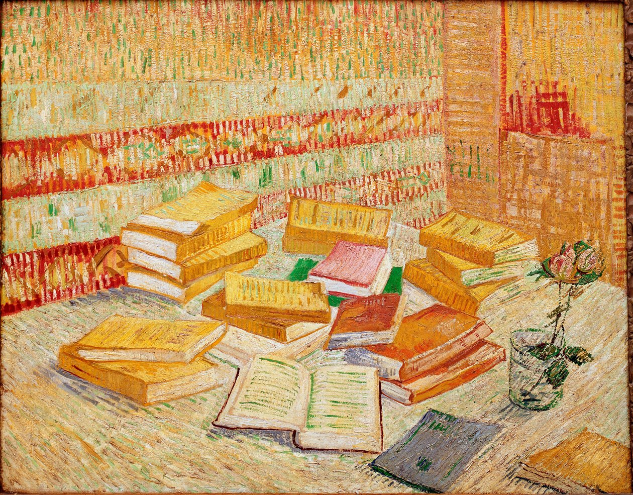 Keltaiset kirjat tai pariisilaiset romanssit Vincent Van Goghin (1853-1890) maalaus 1887 Koko 73x93 cm Baden-Baden, yksityinen kokoelma tekijältä Vincent van Gogh