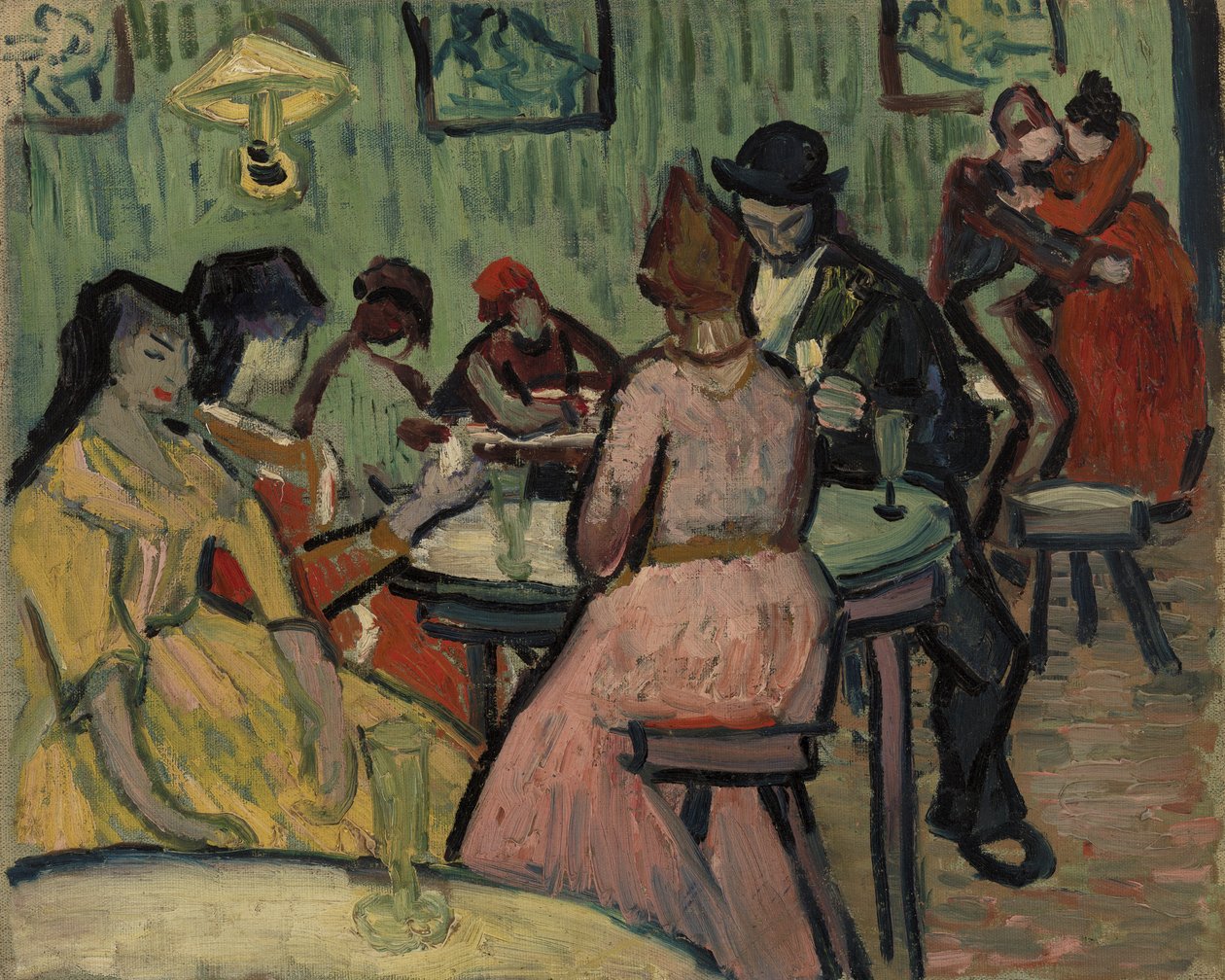 Lupanar: Bordellikohtaus (öljy kankaalle) tekijältä Vincent van Gogh