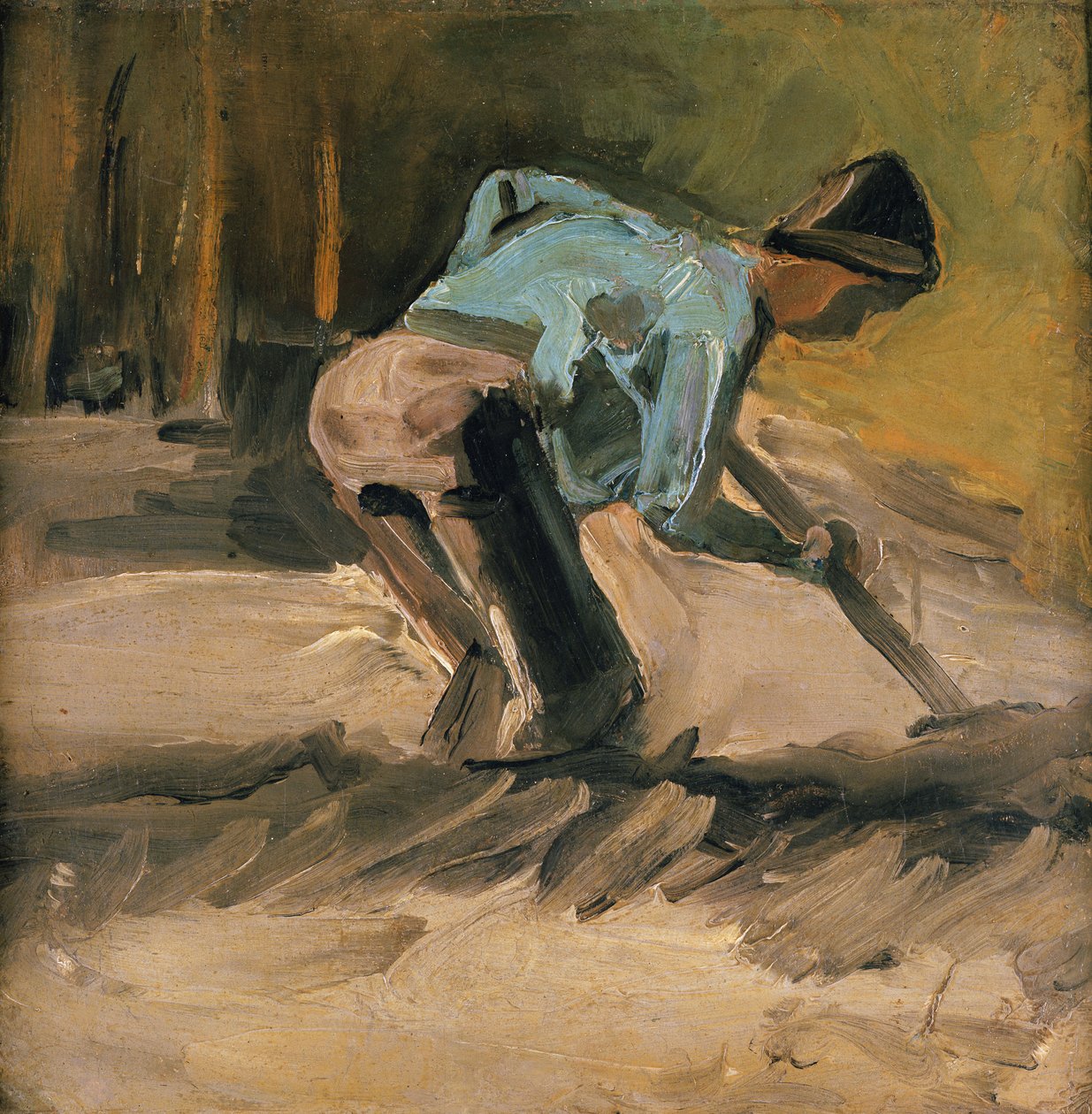 Mies työssä, n. 1883 tekijältä Vincent van Gogh