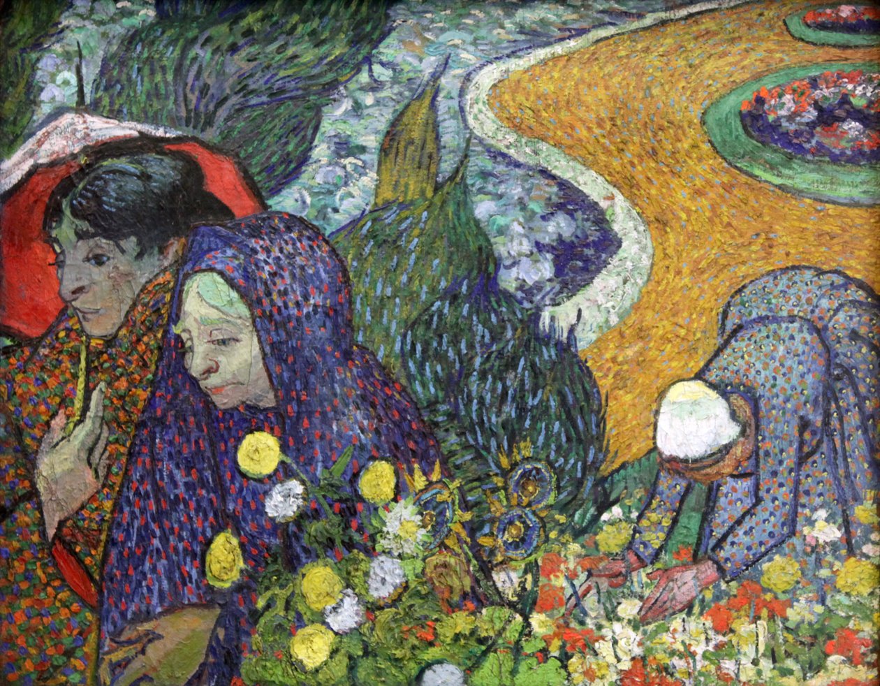 "Muisto puutarhasta Etten Ladies of Arlesissa", 1888 tekijältä Vincent van Gogh