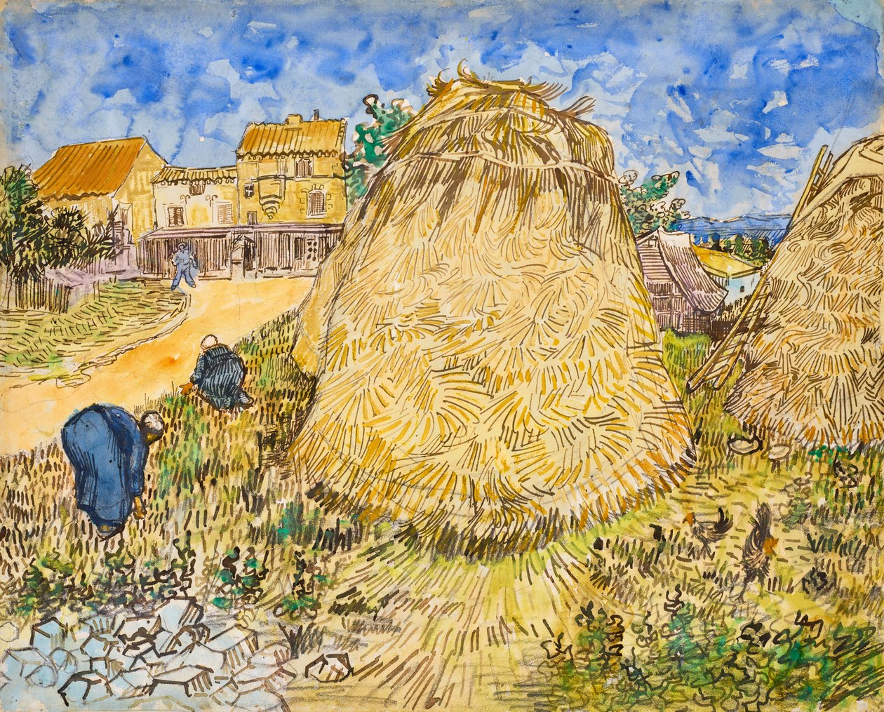 vehnäpinoja tekijältä Vincent van Gogh