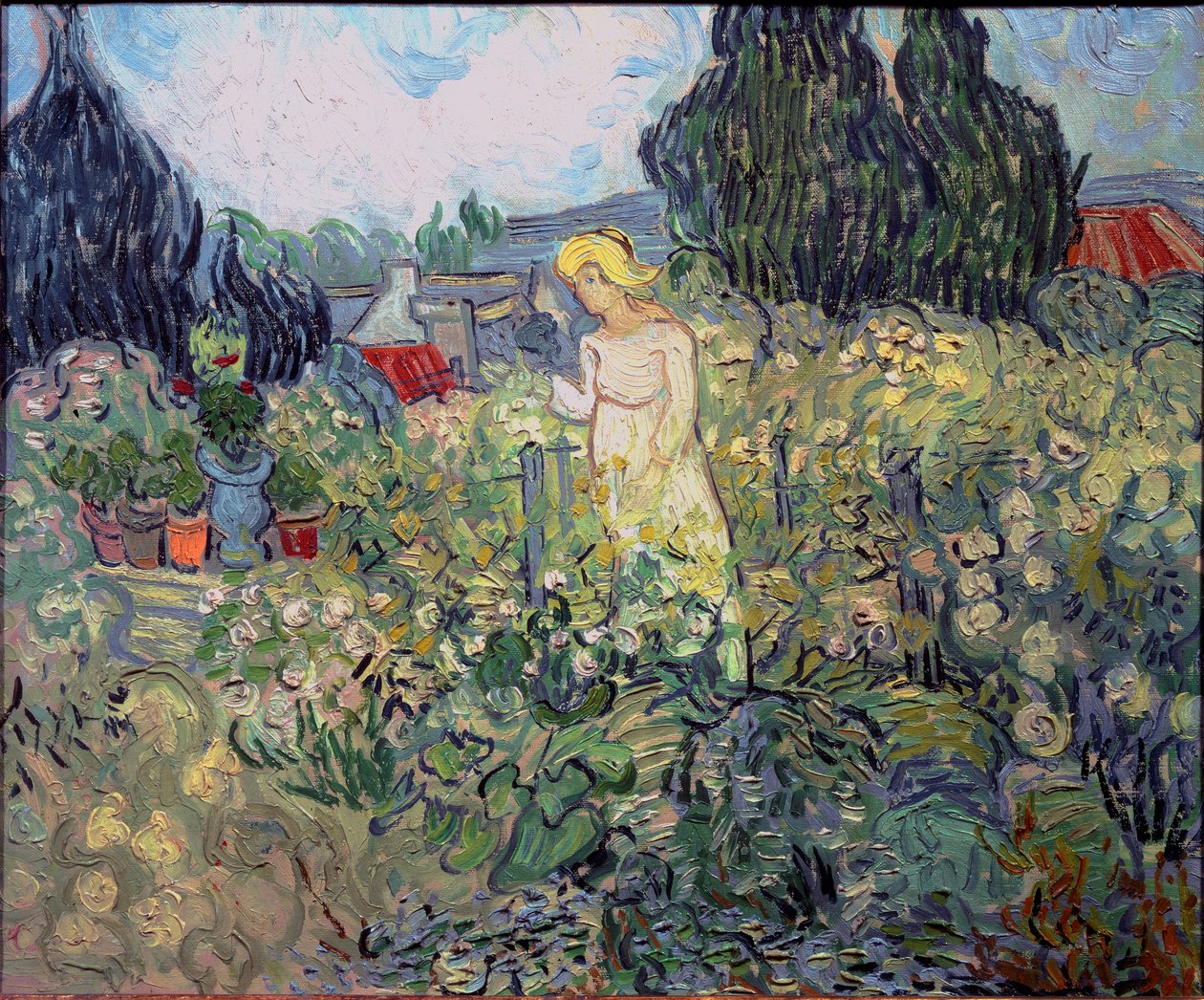 Neiti Gachet puutarhassaan Auvers sur Oisessa tekijältä Vincent van Gogh
