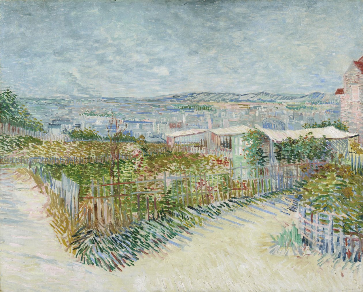 Montmartre: Moulin de la Galetten takana tekijältä Vincent van Gogh