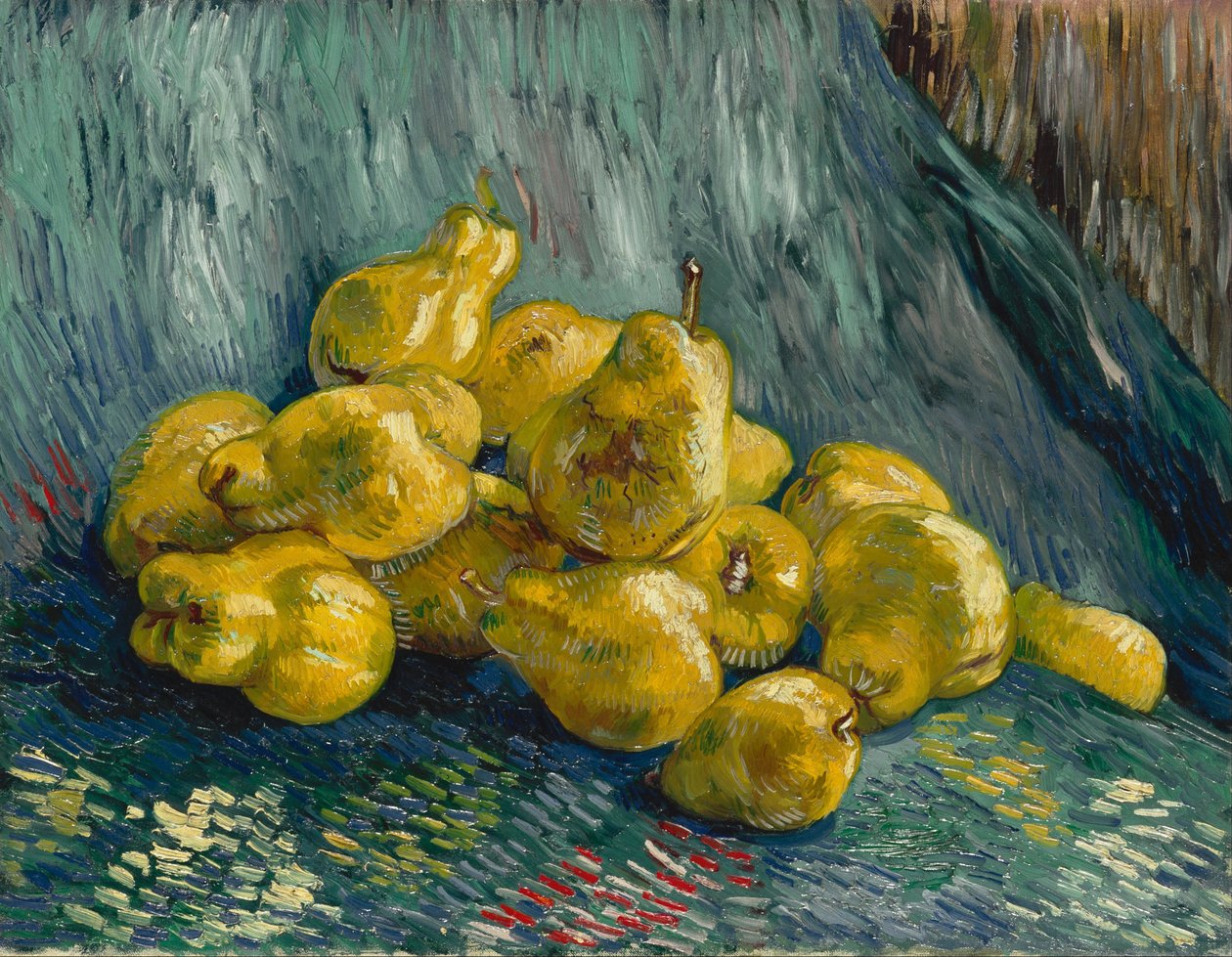 "Asetelma kvittenien kanssa" (Asetelma kvittenien kanssa) Vincent van Goghin (1853-1890) maalaus 1887-1888 Dresdenin osavaltion taidekokoelmat tekijältä Vincent van Gogh