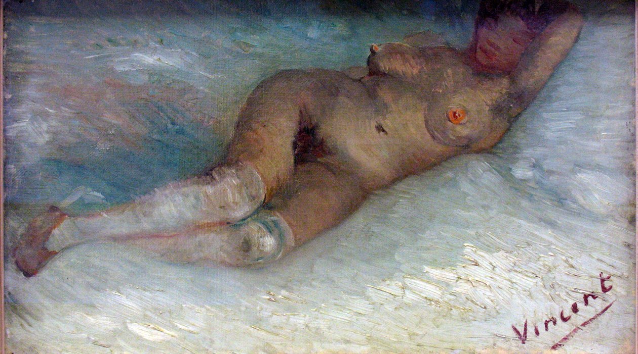 ""Nu couche"" (makaava alastonkuva) Vincent van Goghin (1853-1890) 1887 kroller-muller Museum Otterlo, Pays-Bas tekijältä Vincent van Gogh