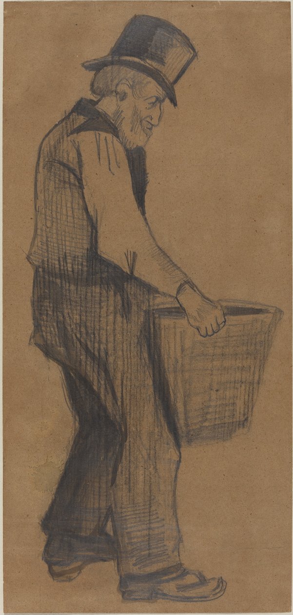 Vanha mies kantaa ämpäriä tekijältä Vincent van Gogh
