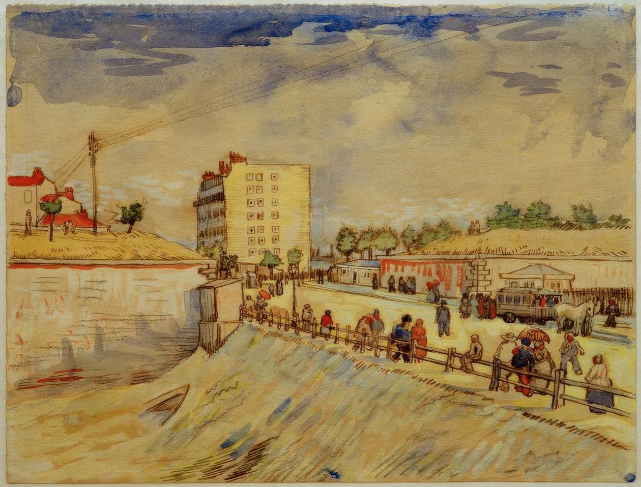 Pariisin kaupungin portti tekijältä Vincent van Gogh
