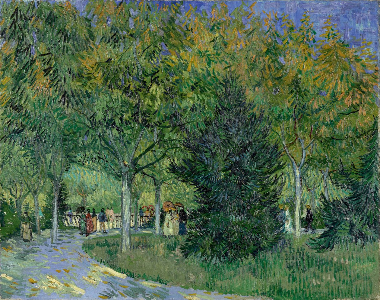 Polku Arlesin puistossa, 1888. tekijältä Vincent van Gogh