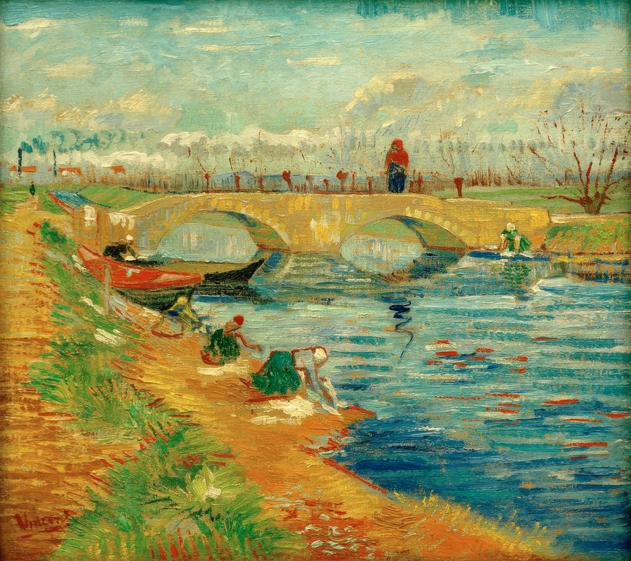 Pont de Gleize bei Arles tekijältä Vincent van Gogh