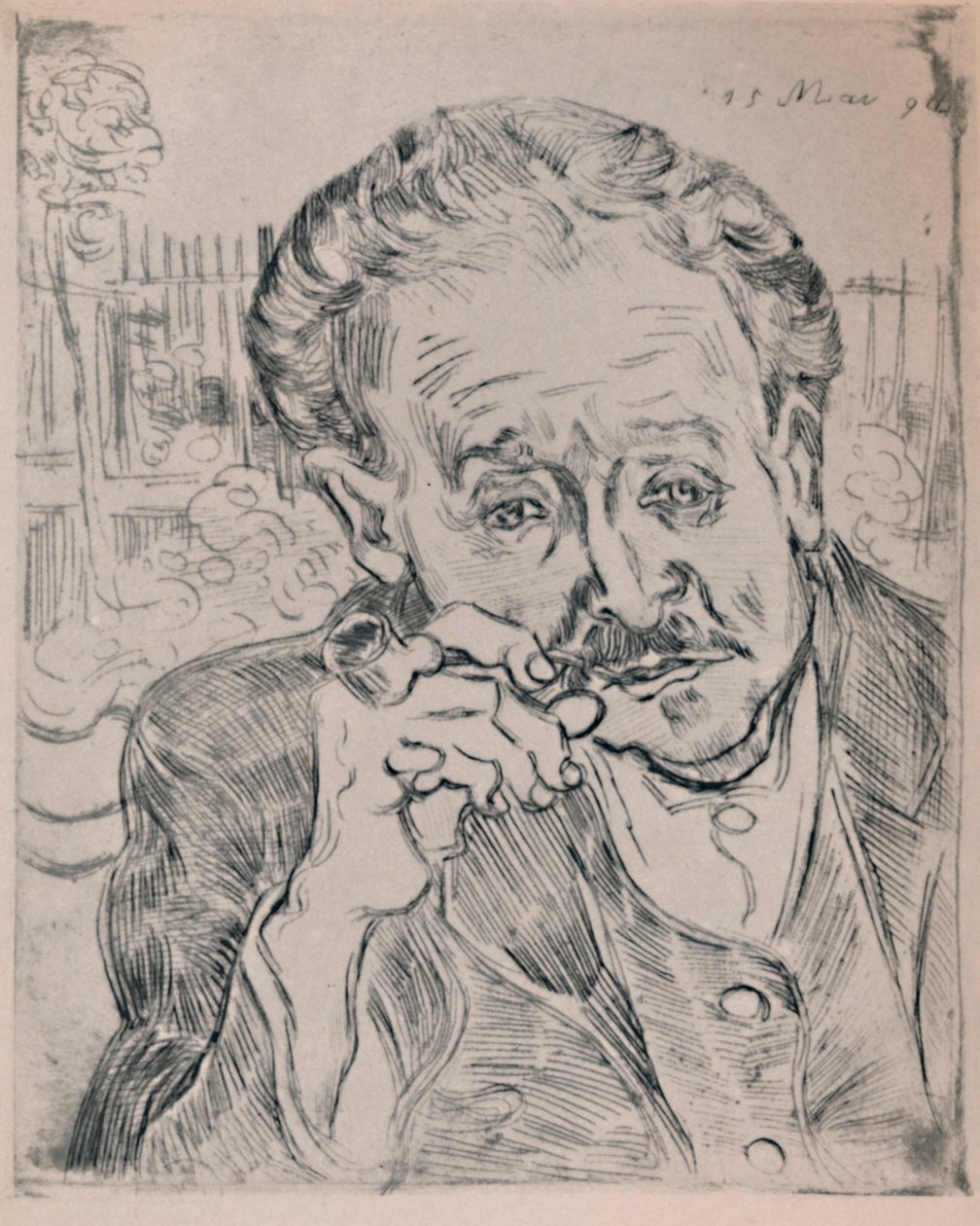 Tohtori Gachetin muotokuva, n. 1890, 1946 tekijältä Vincent van Gogh