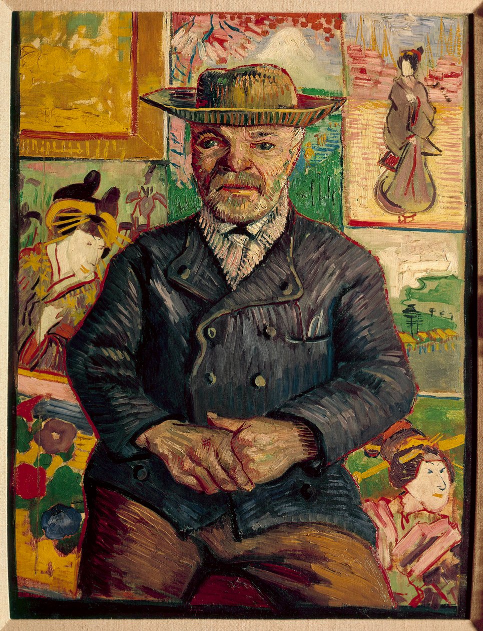 Isä Tanguyn muotokuva Vincent Van Goghin (1853-1890) maalaus 1800-luvun kokoelma Niarchos - Isä Tanguyn muotokuva (Julien Tanguy) tekijältä Vincent van Gogh