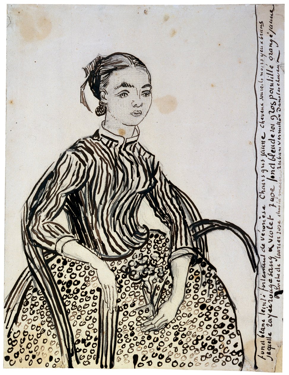 Nuoren lady La Mousmé muotokuva, 1888. tekijältä Vincent van Gogh