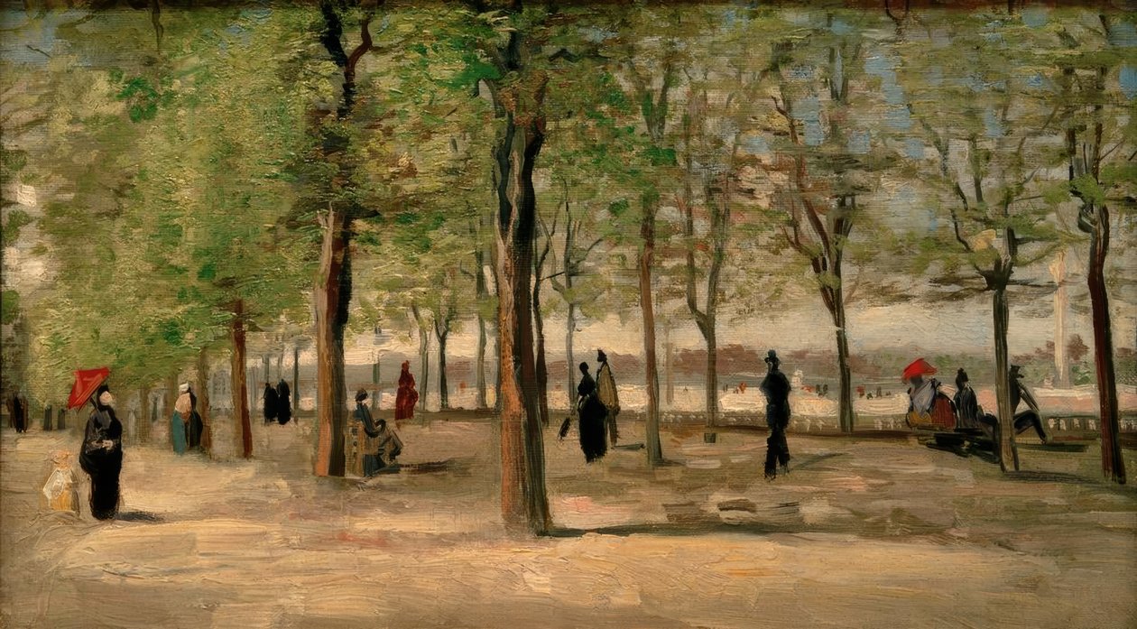 Promenade im Jardin du Luxembourg tekijältä Vincent van Gogh