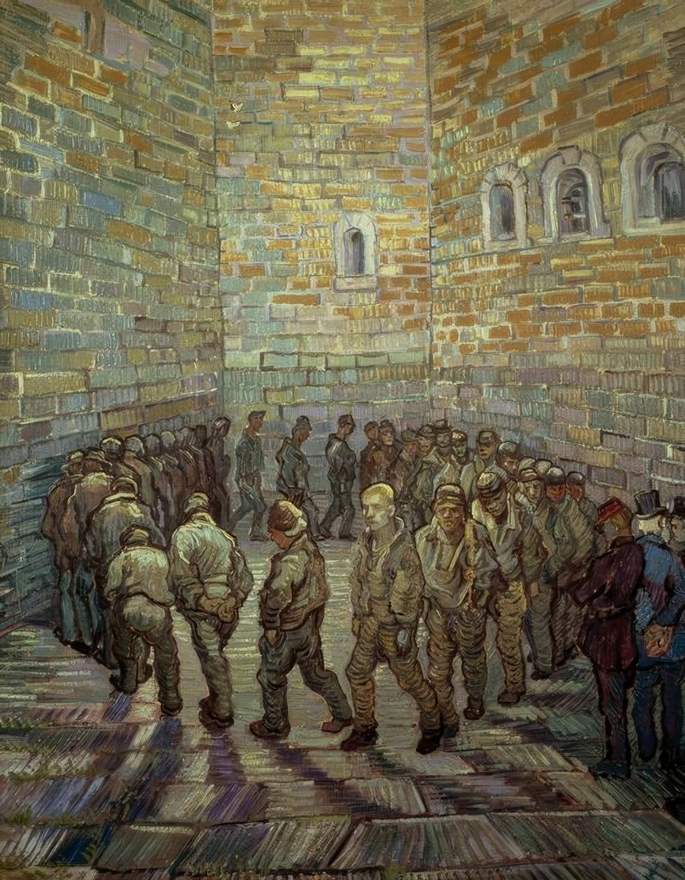 Runde der Gefangenen tekijältä Vincent van Gogh