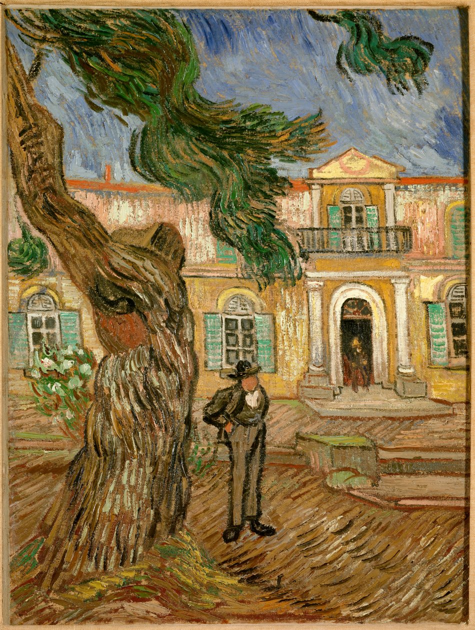 Saint Paul -sairaala Saint Remy de Provencessa (Saint-Remy-de-Provence). Vincent van Goghin (1853-1890) maalaus 1889 Su. 0,63x0,48m. Pariisi, musee d