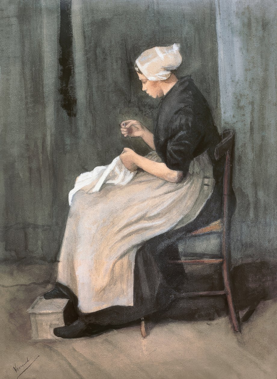 Scheveninger Näherin tekijältä Vincent van Gogh