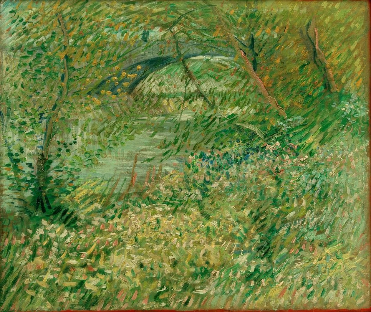 Seineufer im Frühling am Pont de Clichy tekijältä Vincent van Gogh