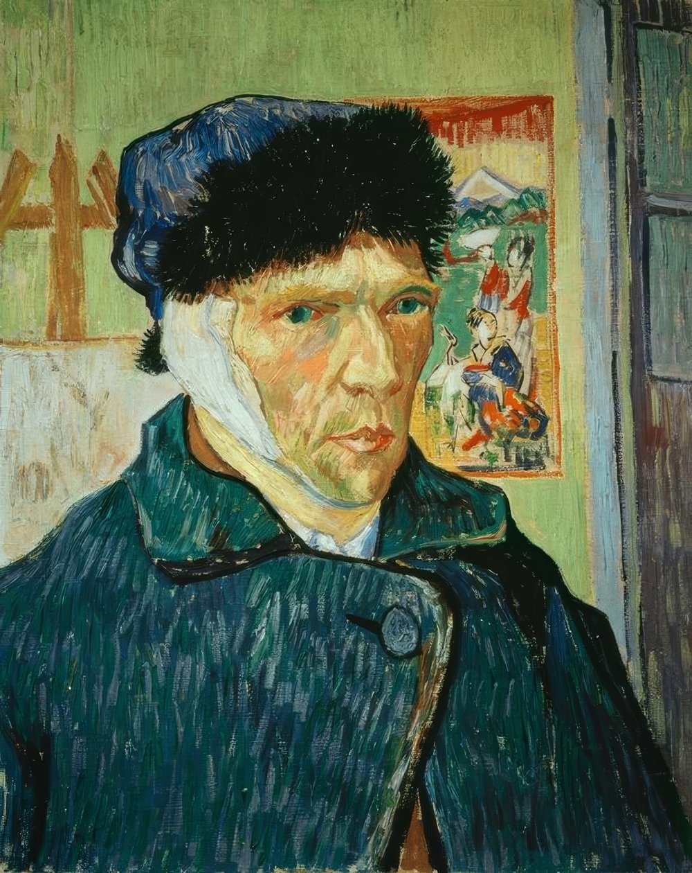 Selbstbildnis mit verbundenem Ohr tekijältä Vincent van Gogh