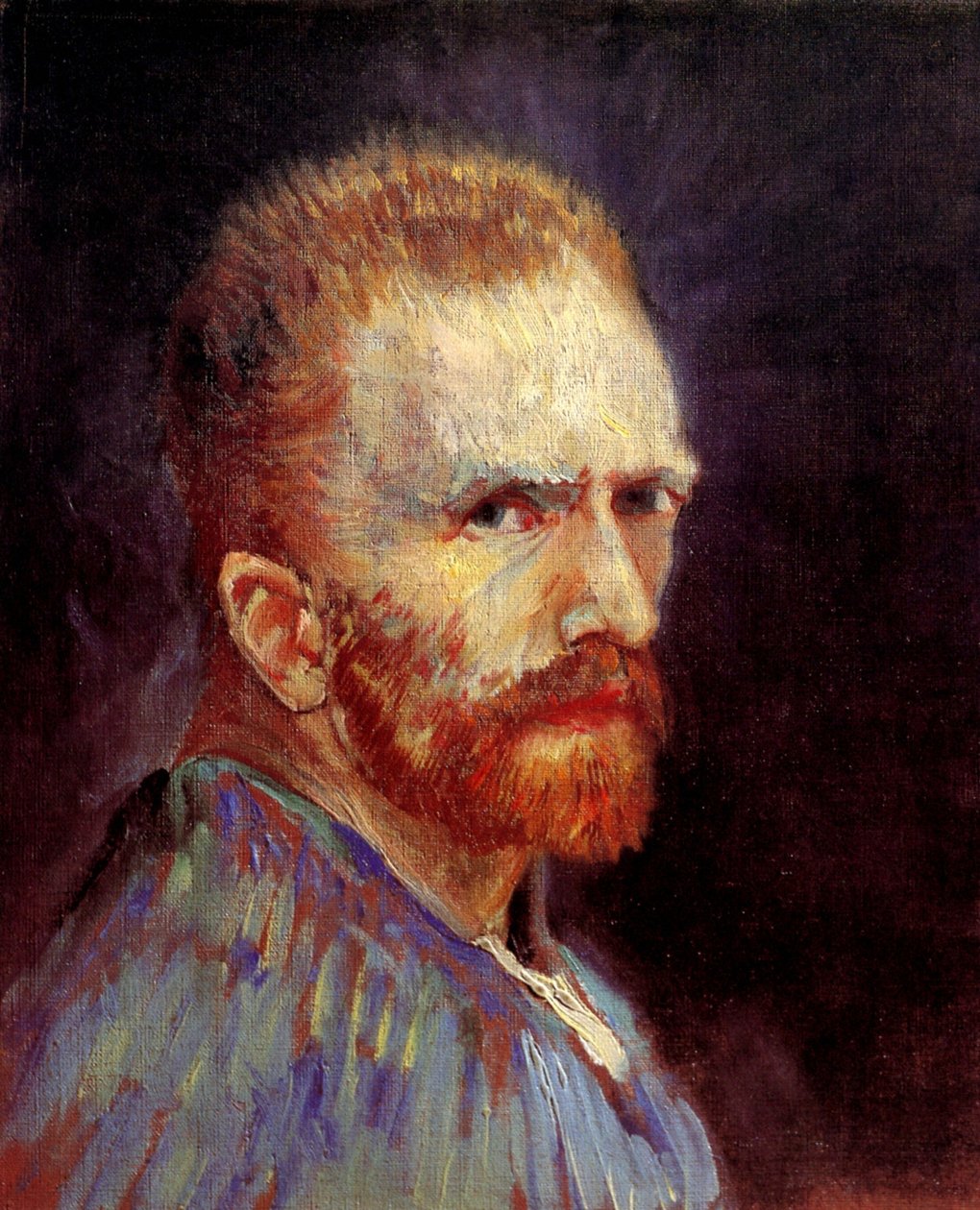 Omakuva, noin 1887 (öljy kankaalle). tekijältä Vincent van Gogh