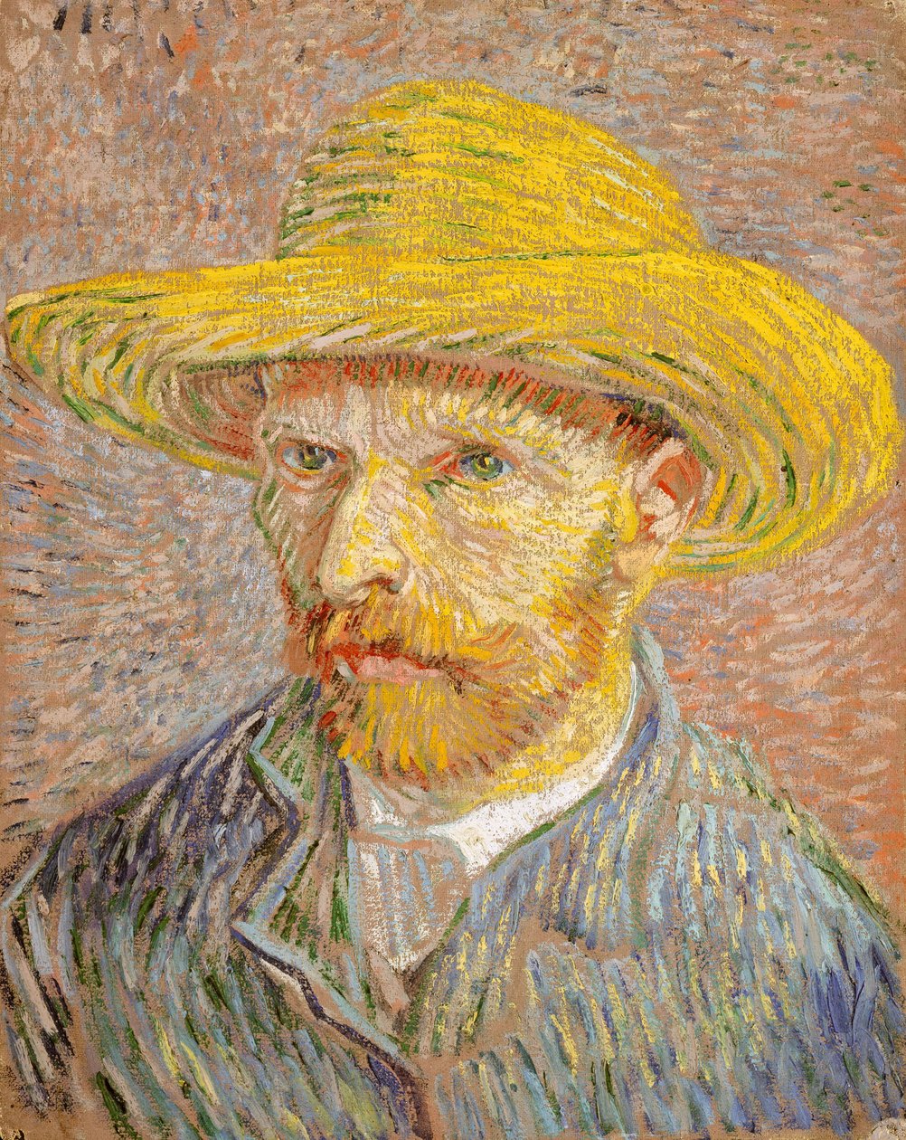 Omakuva olkihatulla tekijältä Vincent van Gogh