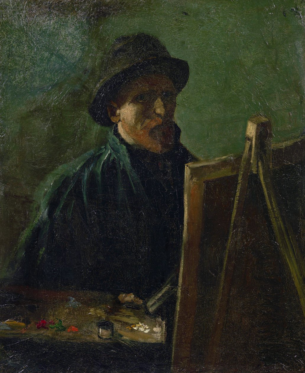 Omakuva maalaustelineessä Gogh, Vincent, pakettiauto (1853-1890). Öljy kankaalle, koko: 46,5x38,5 tekijältä Vincent van Gogh
