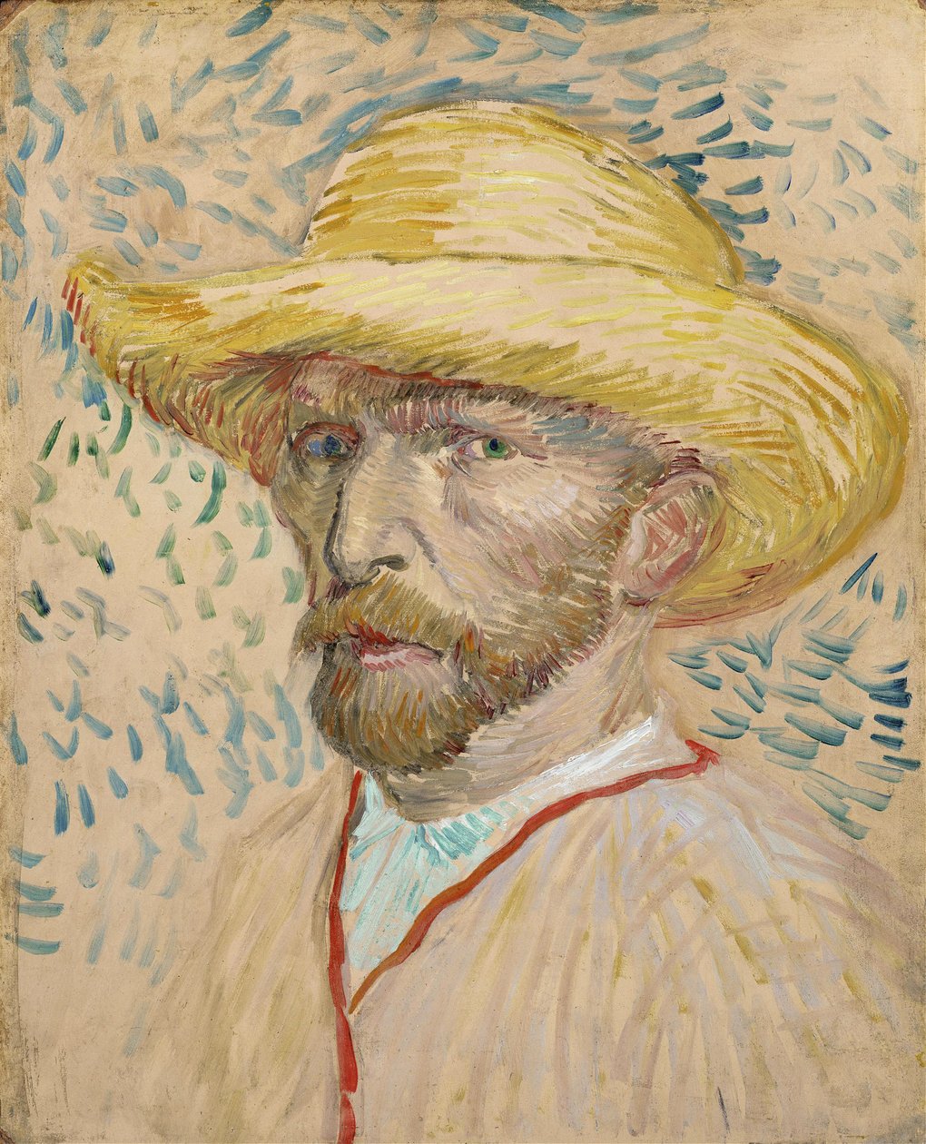 Omakuva olkihatulla tekijältä Vincent van Gogh