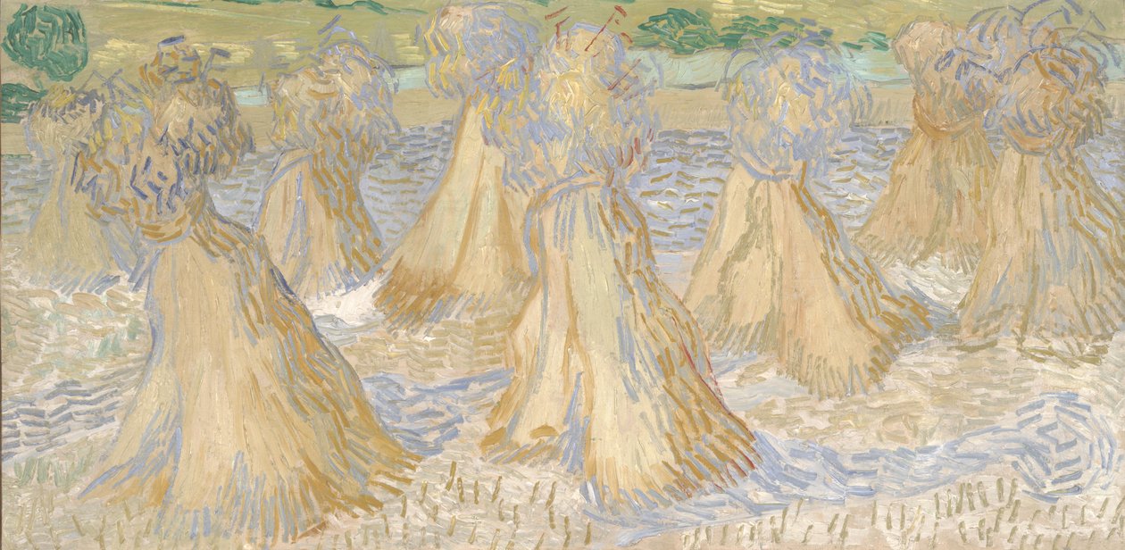 Vehnälyhteet, heinäkuu 1890 (öljy kankaalle) tekijältä Vincent van Gogh